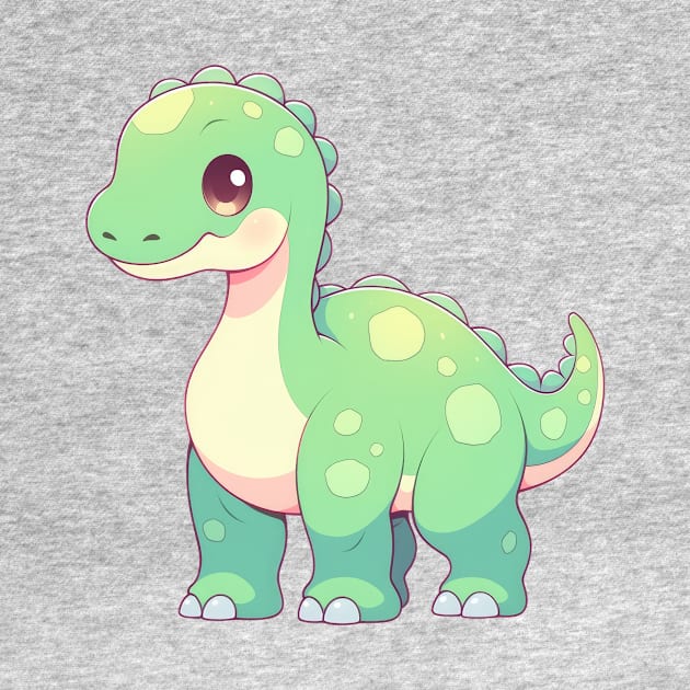 Cute Apatosaurus Chibi Style by SundayDonuts